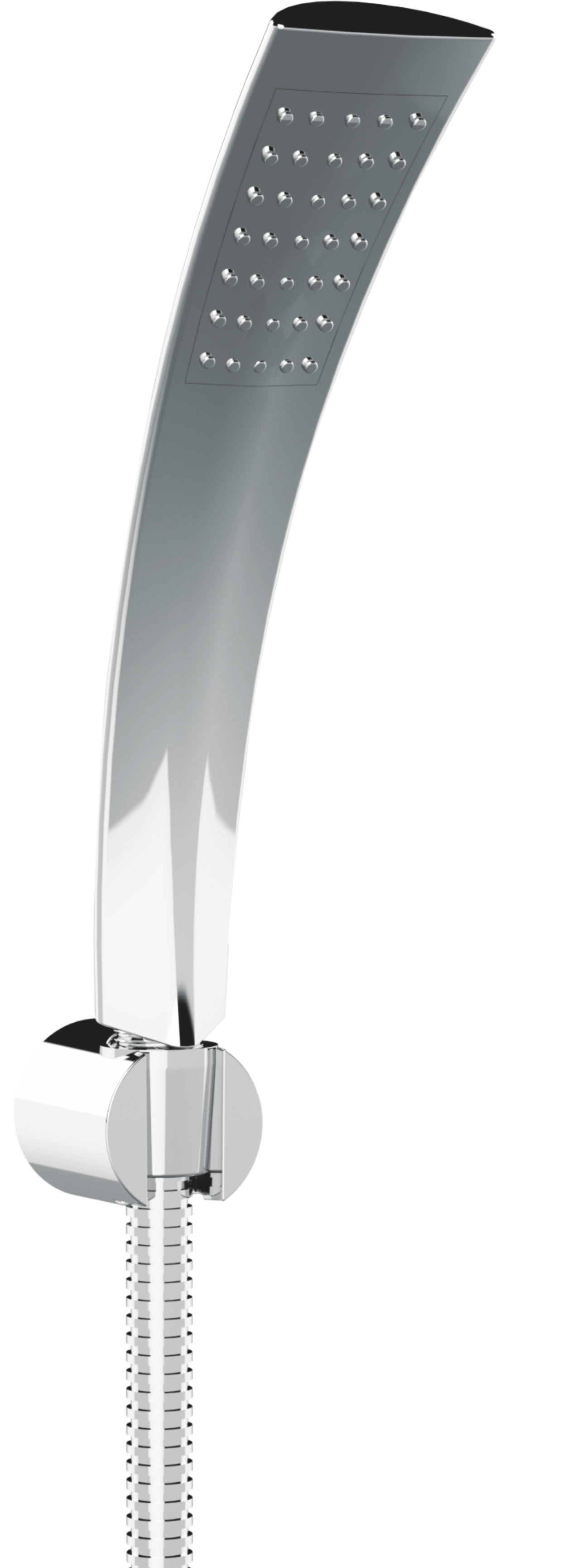 Sparkle Hand Shower (Square) With Braided Connection Hose